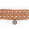 犬の首輪調節可能なワイドスパイク首輪リベット Pu レザー猫耐久性のあるスパイクスタッドペット小中大品種