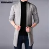 Pulls pour hommes printemps / été nouveaux hommes cardigan mode coréenne pull décontracté manteau hommes simple solide poche pull tricoté S-4XL Z230712