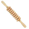 Yoga Perlen Roller Fußmassagegerät Handgefertigter Holz Fußmassagestab für Lymphdrainage Massagegerät Kit Holz Therapie Massage Linderung Schmerzen Werkzeuge