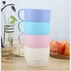 Mugs Reusable Eco Friendly Plastic Biodegradable Wheat Straw Cup Drinking Cup Set Drinking Kettle Portable Kettle Set Picnic Sharing R230712