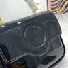 2023 Jantar de Alta Qualidade Popular Novo Modelo, Couro Preto Pintado Bolsa Feminina de Um Ombro Transversal, Luxuoso Designer Boutique Moda Estilo Casual