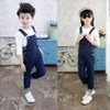 Rompers Girls Denim Sails Autumn Winter Children Clothing Disual Kids Sumpender Prouts Solid Jumpsuit Teenage Jeans 230711