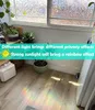 Window Film AntiUV Privacy 3D Rainbow Effect Static Cling NonAdhesive Decorative Glass Stickers for Home Office Bedroom Doors 230711
