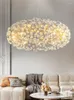 Kroonluchters Nordic Paardebloem Woonkamer Kroonluchter Luxe Slaapkamer Eetkamer Kristallen Hanger Moderne G9 Lamp Binnenverlichtingsarmaturen