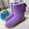 Bailey Bow Avustralya Kids Klasik Uggi Boots Kızlar Ayakkabı Sıcak Kar Boot Baby Çocuk Gençlik Yeni yürümeye başlayan çocuklar II Kış Çocuklar Wggly Spor Keyikleri Kestane Siyah Gri Donanma Pembesi