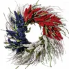 Fleurs décoratives Fonctionnel Utilisation de longue durée Fait à la main Fabriqué à la main Guirlande du Jour du souvenir Accessoire de vacances Porte d'entrée Été