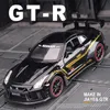 Model odlewu samochodu 1 32 GTR GT-R R35 aluminiowy Model samochodu Diecasts pojazdy zabawkowe samochodzik zabawki dla dzieci dla dzieci prezenty zabawka dla chłopca 230711