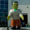 Svängar 6m 20 femte jätten Scary Halloween Uppblåsbar Frankenstein Monster Cartoon Figure för dekoration utomhus