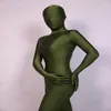 Full body lycra spandex catsuit dark green S-XXL289j