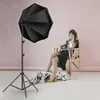 Flash Diffusers SH Photo 70cm Octagon Softbox Kit Use For LED Light Brightness Flash With 2M Stand Photo Studio Accessories Various Of Bulb R230712