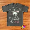 Herren T-Shirts Dios Tour Tee Männer Frauen Metall Grafik T-Shirt Hip Hop Oversize Angel Crewneck Kurzarm