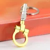 Keychains Auto Trailer Hook Model Keychain Creative Car Part Connecting Rod Keyfob Key Chain Ring Accessories