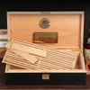 Humidor per sigari di grande capacità Portasigari in legno di cedro con umidificatore Igrometro Scatola per sigari da uomo Gadget regalo per marito