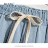 Skirts M-5XL Plus Size Mini Denim Pleated Shorts Skirt Women 2023 Summer Korean Fashion High Waist Short Jeans Female RS940