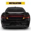 Voiture feu arrière teinte superpositions autocollant Auto feu arrière vinyle décalcomanie foncé fumé Film autocollant accessoires pour 2015-2022 Dodge Charger