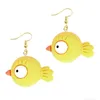 Charm Oorbellen dames drop hars grappige aangepaste schattige meisjes cadeau oorbel voor kinderen dieren eend kikker konijn uil Cub Gummy Flamingo