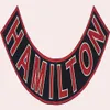 Red Devil Hamilton Rocker 39 см, вышитый железо на патч -мотоцикле Biker Club MC Front Jacket Vest Patch Detail Embroidery216h