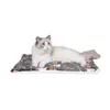 ソフト犬猫ベッドマットペットブランケットマットソフトフランネル厚手フリースパッドハムスターモルモットベッド