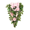 Decoratieve bloemen verkopen paaseieren krans kunstmatige bloemen swag bloem voor buitendecoratie lente voordeur