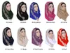 Ethnische Kleidung Mode Muslim Strass Chiffon Langer Schal Hijab Frauen Kopf Wickelschals Kopfbedeckung Kopftuch Islamischer Turban Weiche Stola 170