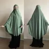 Odzież etniczna muzułmanin długi Khimar Ramadan formalna modlitwa odzież hidżab kobiety nikab Burka islamski arabski Namaz Musulman Eid Jilbab Dj309D