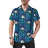 Men's Casual Shirts Peace Beads Of Hope Silver Pendant Print Vacation Shirt Hawaii Y2K Blouses Man Printed Plus Size 4XL