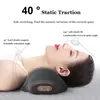 Pillow Electric Massager Cervical Compress Vibration Massage Neck Traction Relax Sleeping Memory Foam Spine Support 230711