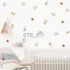 Altri adesivi decorativi Boho Botanical Floral Butterfly Acquerello Nursery Wall Stickers Rimovibili Bambini Fai da te Adesivo Camera dei bambini Interior Home Decor x0712