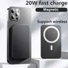 Magsafe Powerbank Manyetik Kablosuz Güç Bankası Taşınabilir Pil Paketi İPhone 13 için 12 PRO Max Mini Harici Şarj Cihazı L230712