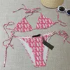 Deux pièces Biquini Designert imprimé Bikini femmes licou maillots de bain maillots de bain plage Bikini Sexy en forme maillots de bain Biquini