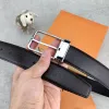 Hot Belts Hombres Mujeres Cinturón de cuero genuino Diseñador Marca de lujo Moda Oro Plata Hebilla Ancho 34 mm Alta calidad con caja