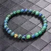 Brin 6mm Pierre Naturelle Perlé Bracelet Lapis Lazuli Onyx Perles Rondes Or Couleur Balle Charme Femmes Hommes Bijoux Cadeaux