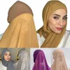 Etnische Kleding Moslim Sjaals Vrouwen Hoofddoek Mode Een Stuk Wrap Cover Hijab Motorkap Cap Instant Tulband Hoed Sjaal