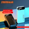 66W Super Fast Braging 20000MAH Power Bank для внешнего зарядного устройства Huawei Samsung для iPhone 12 xiaomi Portable Powerbank L230712
