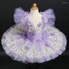 Vêtements de scène Tutu de Ballet professionnel rose pêche pour enfants Adulto crêpe femmes robe de ballerine cygne Costumes de danse filles