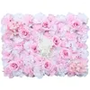 Dekorativa blommor Creative Artificial Flower Rose Wall Wedding Plant Bakgrund Jul Silk Modern dekoration Anpassad