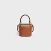 Vanity Case Sac Lady Smooth Mini Crossbody Sacs Triomphe Tote avec chaîne imprimée en cuir en cuir et sac à main en cuir