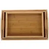 Borden 3 Stuks Houten Bord Bureau Lade Rechthoekige Schotel Desktop Board Fruit Serveren