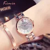 Wristwatches Women Fashion Watches Rhinestones Woman Dress Watch Small Simple Rose Gold Quartz Ladies Bracelet Wristwatch Relogio Feminino