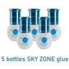 Macchine per la rimozione dei tatuaggi 5 flaconi SKY ZONE Colla per ciglia Forniture per estensioni finte Adesivo 5 ml Strumenti per il trucco Il più veloce Il più forte Corea del Sud 1 2s Tempo di asciugatura 230712