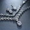 Collier boucles d'oreilles ensemble classique or cubique Zircon perle ensembles de mariée femmes fête bijoux mariage cadeau de noël