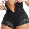 Femmes Shapers Plus La Taille Shaper Culotte Sous-Vêtements Sexy Corps En Dentelle Avec Fermeture À Glissière Double Contrôle Femmes Shapewear Taille Trainer267V