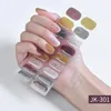 Autocollants pour ongles 1 feuille autocollant d'art imperméable à l'eau Gel semi-durci enveloppe le bout des doigts artiste bricolage 3D décorations coréennes