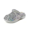 Chaussures habillées Design de marque Dropshopping avec des semelles épaisses incrustées de diamants