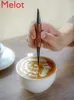 Иглы на кофейном искусстве в европейском стиле простая твердая древесная ручка кофе.
