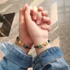 Japan/South Korea Simple Lucky Smiling Face Couple Dynamic Rope Bracelet Woven Adjustable Accessories For Men And Women