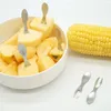 Conjuntos de talheres Fornecimento de milho Palitos multifuncionais Espetos de frutas Garfos para churrasco Salada Profissional pequeno Gadgets para casa Metal