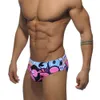 Badkläder för män Herr Summer Beach Pouch Pad Badbyxor Sexiga Bikinitrompar med låg midja Man Snabbtorkande Sport Baddräkt 230712