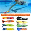 Sand Play Water Fun 4 Pcs Kids Swimming Pool Toys Rocket Torpedo Diving Playing Summer Game for Children AN88 230712