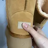 Australia Australian Classic Women Ultra Platform Mężczyzny Realu skórzane ciepło 5825 4 cm Winter Fuff Furffy Furry Satin Kidch Boots Boots Snow Bots 34-43